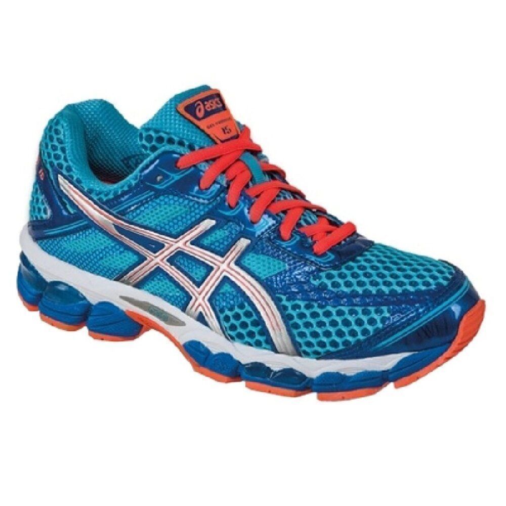 Asics Womens Gel Cumulus 15 T3C5N Blue Running Shoes Sneakers US 6.5 EUR 37.5